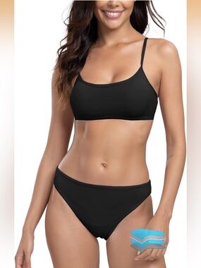 Beautikini Period Spaghetti Straps Bikini Swimwear Bathing Suit 2210/bb4-1